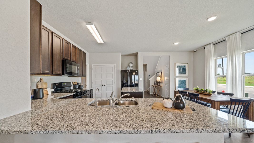 Abbott Place Model Home Kitchen and Dining