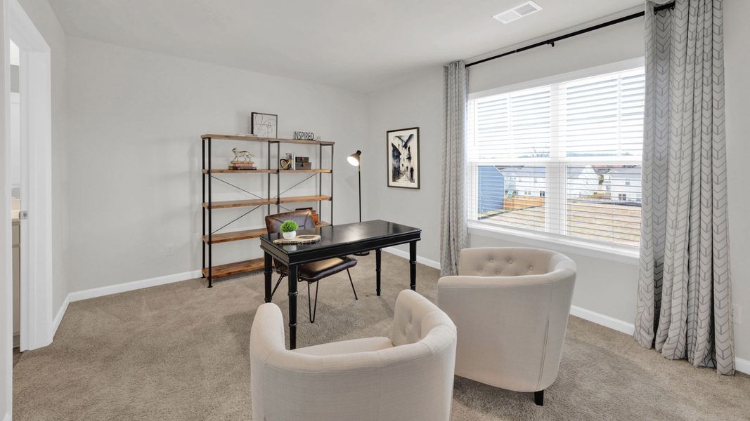 Furnished interior in a model home at Sweet Briar in Ooltewah (Image 35). Furnished interior in a model home at Sweet Briar in Ooltewah (Image 35).