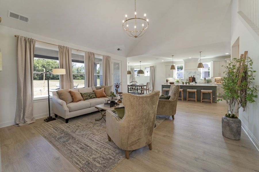 Furnished interior in a model home at Brewer Point in Murfreesboro (Image 10).