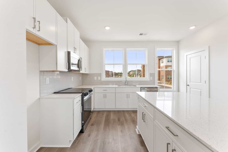 Furnished interior in a model home at Array in Atlanta (Image 18).
