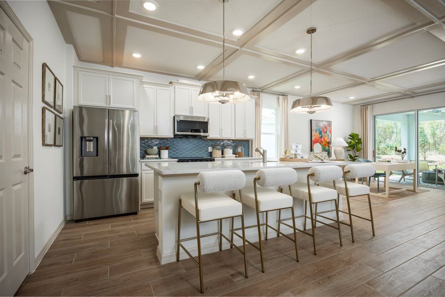 Furnished interior in a model home at Trinity Gardens in Deland (Image 5). Furnished interior in a model home at Trinity Gardens in Deland (Image 5).