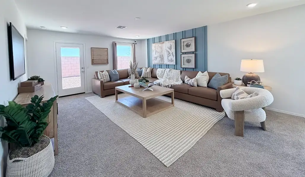 Furnished interior in a model home at Red Rock Village in Red Rock (Image 30).