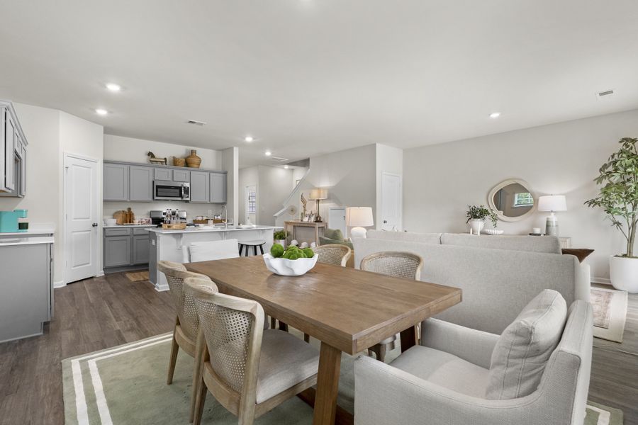 Furnished interior in a model home at South Lake Commons in Lexington (Image 12).