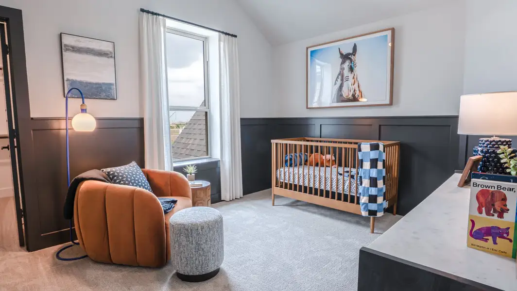 Furnished interior in a model home at Collinsbrook Farm in Frisco (Image 5). Furnished interior in a model home at Collinsbrook Farm in Frisco (Image 5).