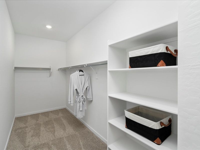 Walk-In Closet in Cedar Floorplan at Silva Farms