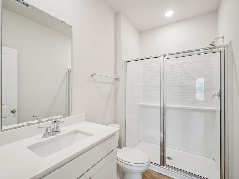 Furnished interior in a model home at Country Lane - Classic Series in Clayton (Image 9).