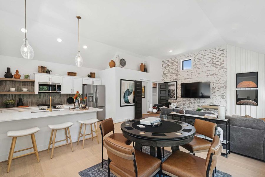 Furnished interior in a model home at Two Step Farm 42' in Montgomery (Image 7).