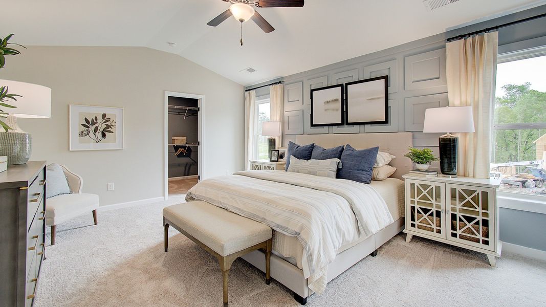 Furnished interior in a model home at Ridgewater in Loganville (Image 9).