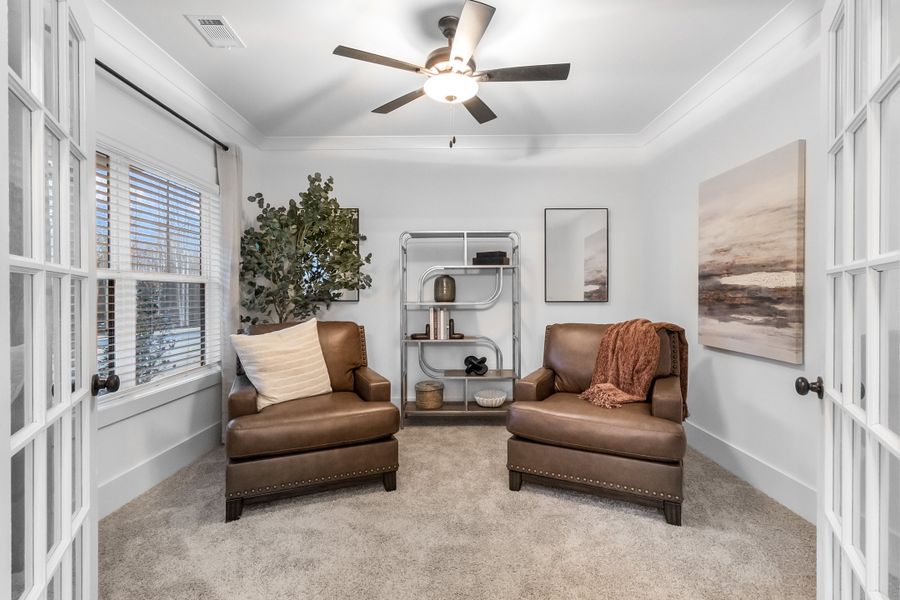 Furnished interior in a model home at Weslyn Park in Social Circle (Image 4).