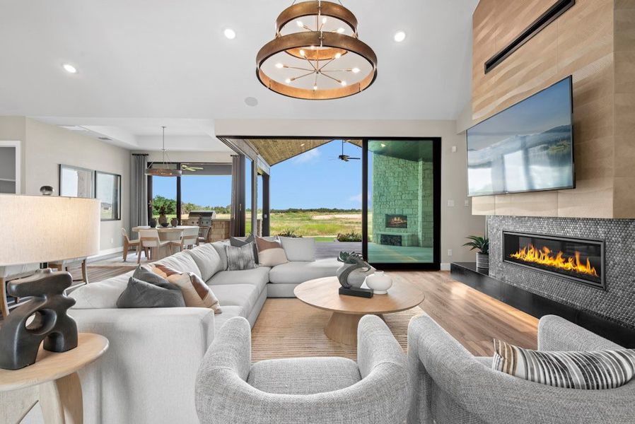Furnished interior in a model home at Leander Estates in Leander (Image 8).