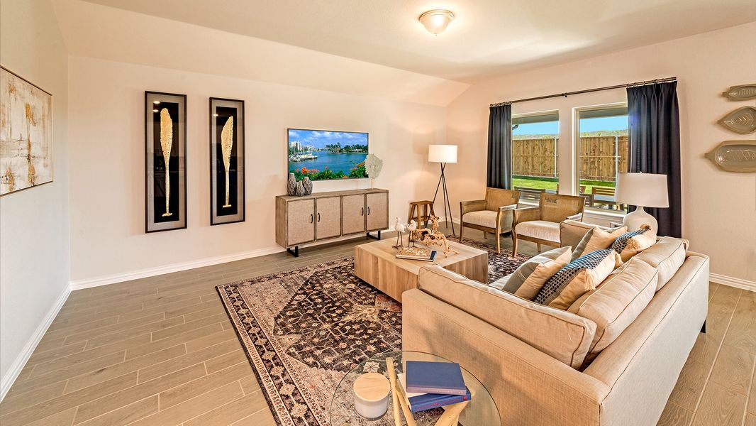Furnished interior in a model home at Chalk Hill in Celina (Image 7).