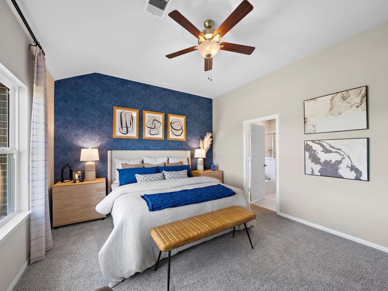 Furnished interior in a model home at Emberly in Beasley (Image 14).