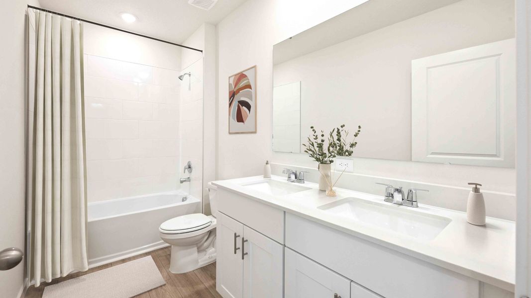 Furnished interior in a model home at Bradbury Estates in Sanford (Image 7).