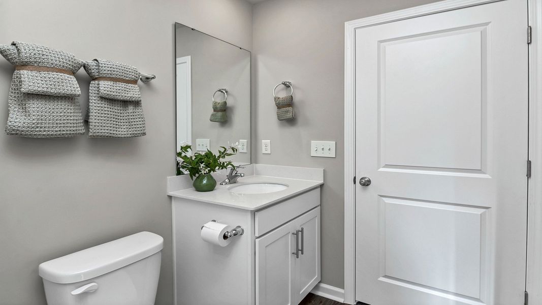 Furnished interior in a model home at Ferry Grove in Lexington (Image 29).