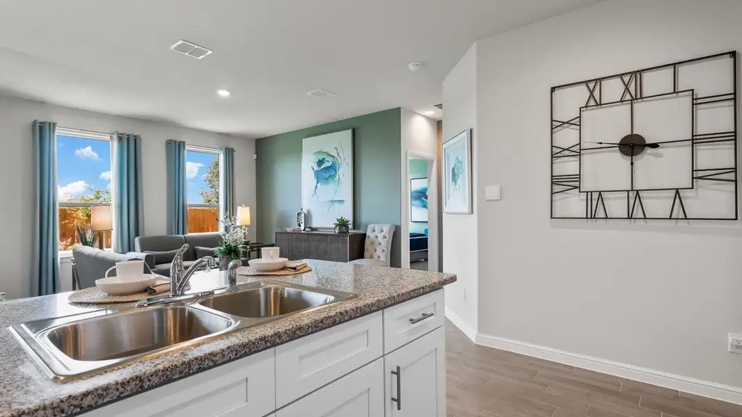 Furnished interior in a model home at Terra Trace in Crowley (Image 10).