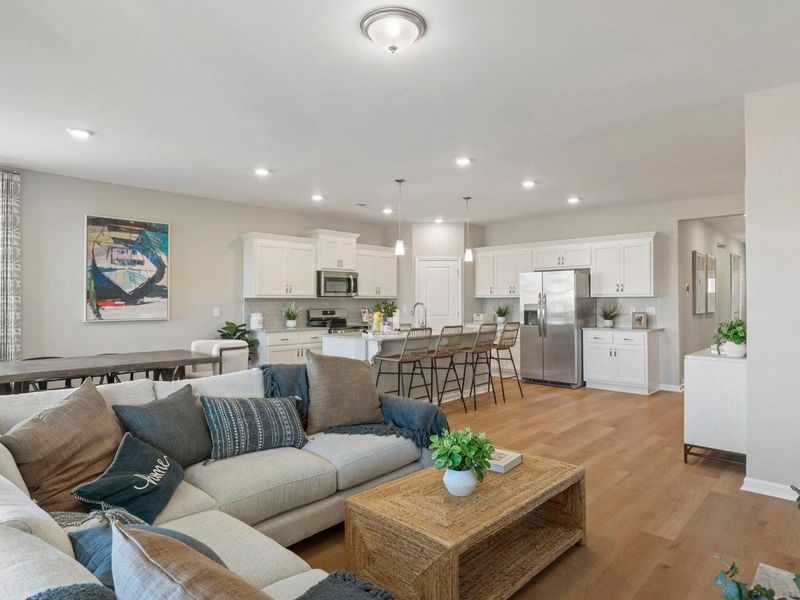 Furnished interior in a model home at Bailey Park in Fayetteville (Image 7).