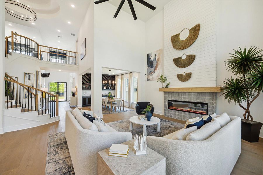 Furnished interior in a model home at Kresston - 65' in Montgomery (Image 5).