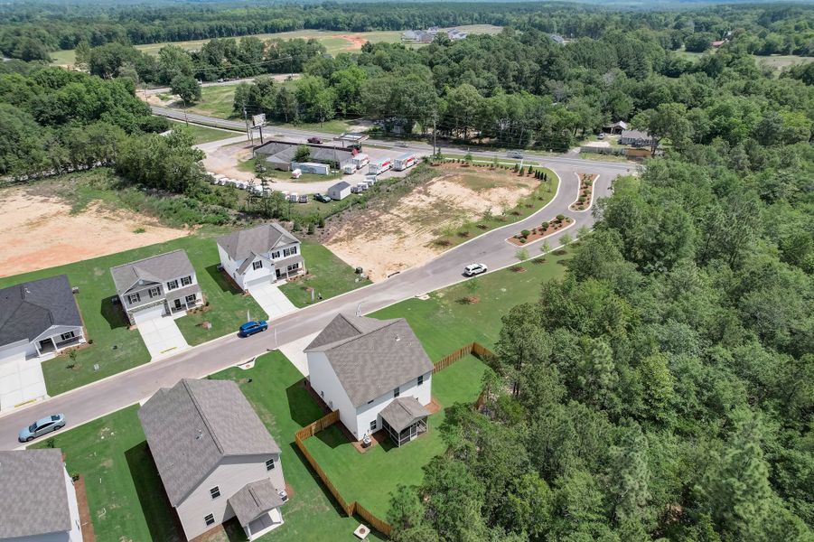 Aerial view of the Beach Forest community in Sumter, SC, showing layout and nearby surroundings (Image 11).