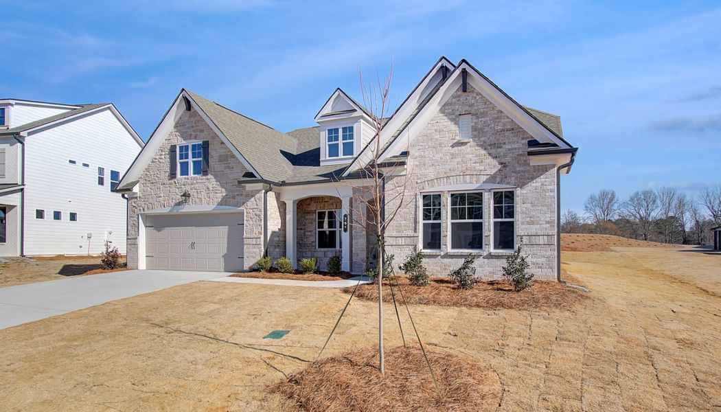 Front exterior of a home in the Ponderosa Farms Reserve community, located in Gainesville, GA (Image 9).