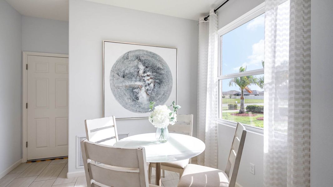 Furnished interior in a model home at Crystal Bay Estates in Grant-Valkaria (Image 21).