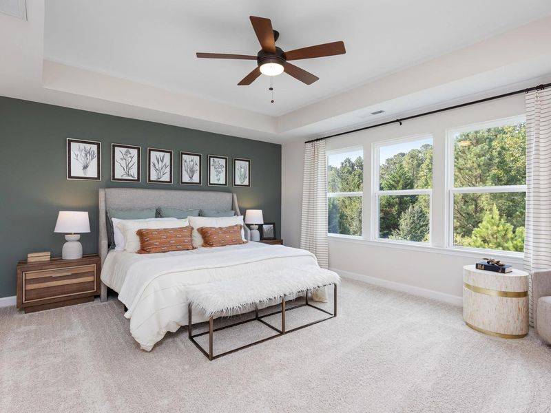 Furnished interior in a model home at Woodland Crossing in Zebulon (Image 23). Furnished interior in a model home at Woodland Crossing in Zebulon (Image 23).