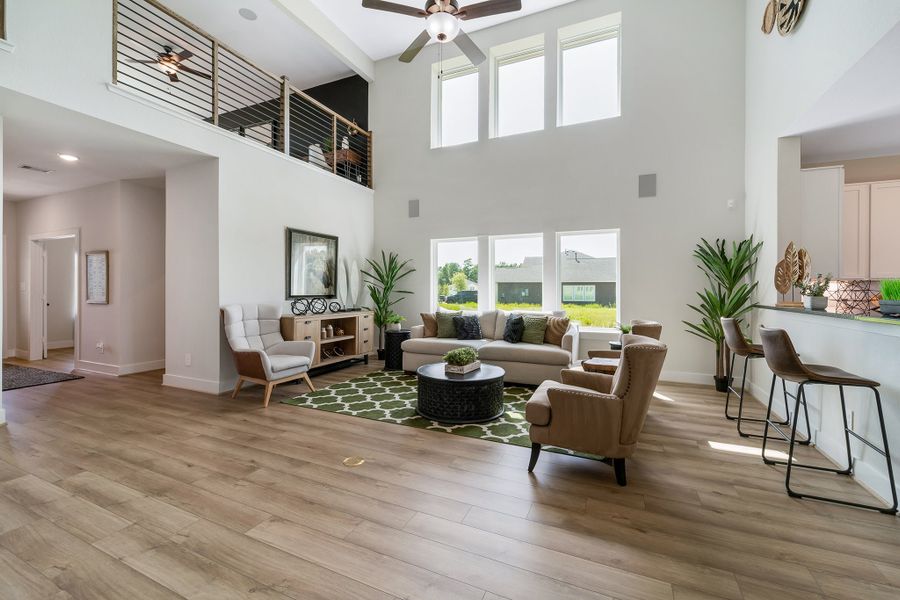 Furnished interior in a model home at Magnolia Springs in Montgomery (Image 7).