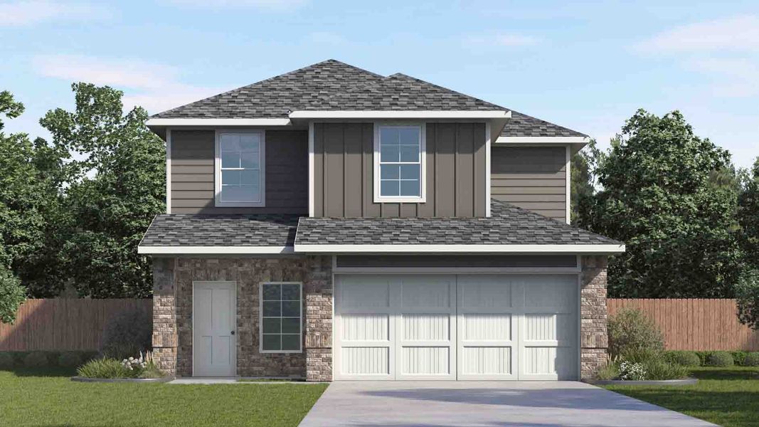 Front exterior of a home in the Allison Park community, located in Houston, TX (Image 11).