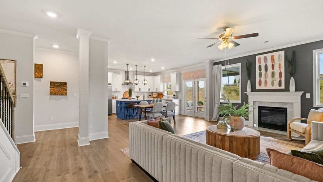 Furnished interior in a model home at Hamptons at Riverwood East in Dallas (Image 19).