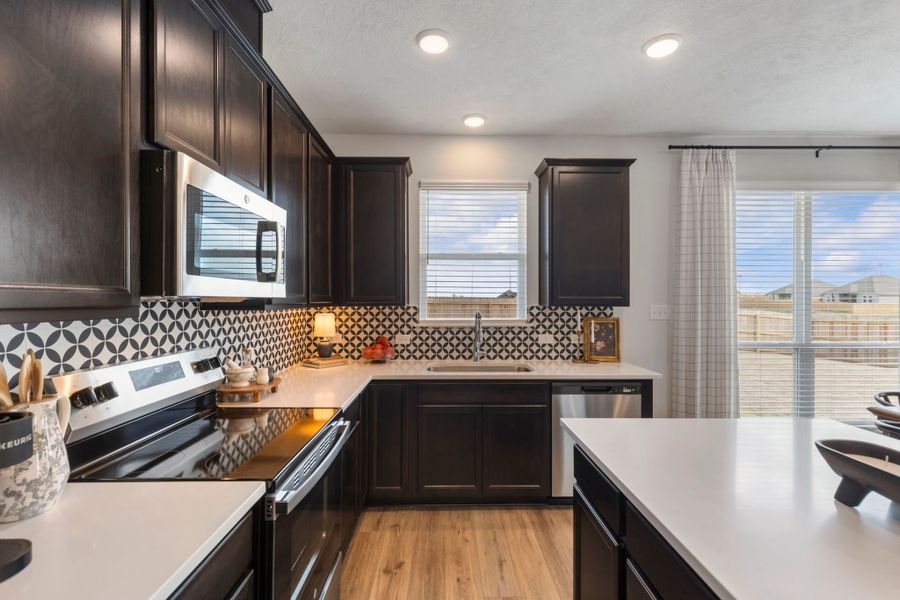 Furnished interior in a model home at Majestic Pointe in Bryan (Image 4).