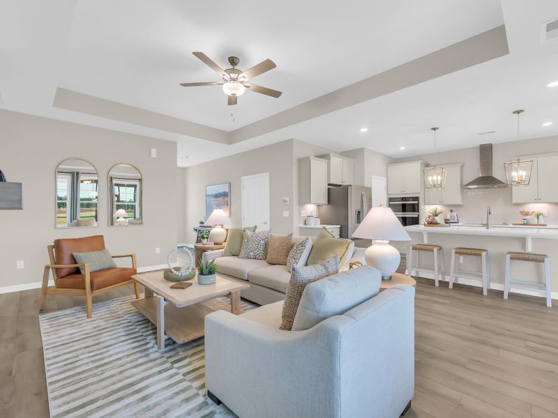 Furnished interior in a model home at Edgefield in Loris (Image 39). Furnished interior in a model home at Edgefield in Loris (Image 39).