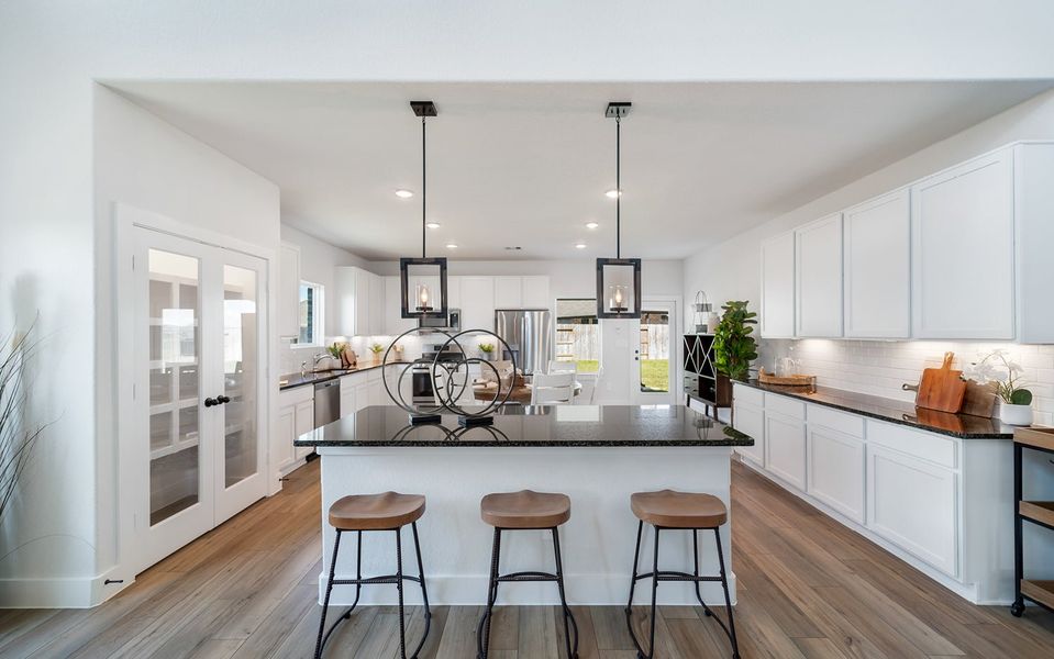 Furnished interior in a model home at Austin Colony in Angleton (Image 6).