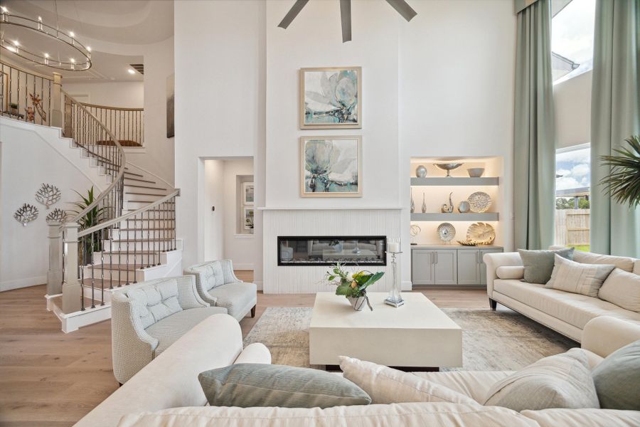 Furnished interior in a model home at Sienna - 60' in Missouri City (Image 12). Furnished interior in a model home at Sienna - 60' in Missouri City (Image 12).