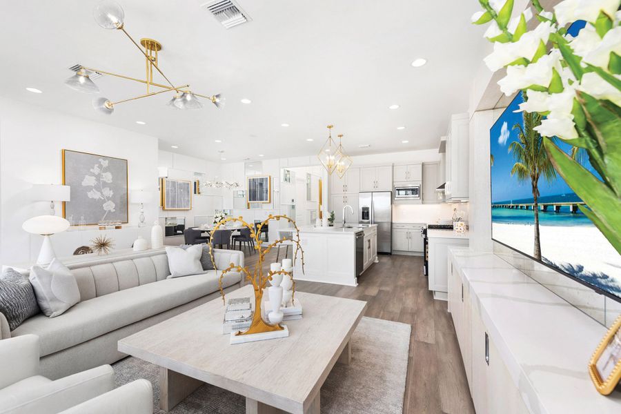 Furnished interior in a model home at Valencia Sky (55+) in Naples (Image 8).