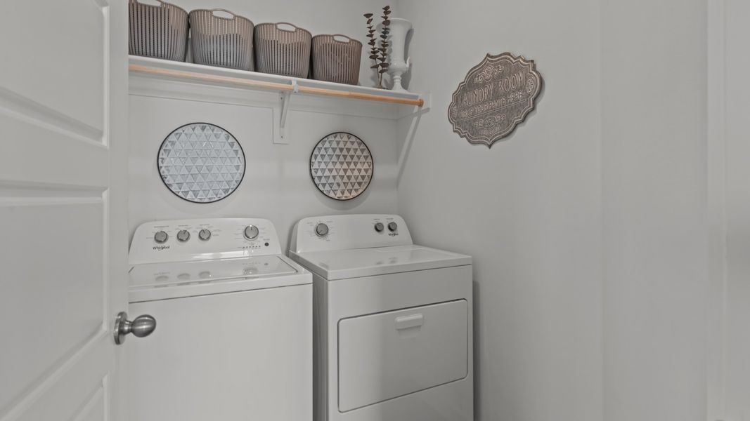 Furnished interior in a model home at Westmont in Lubbock (Image 17).