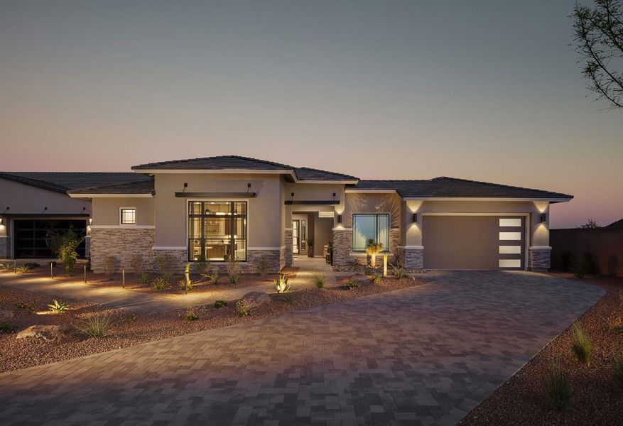 Front exterior of a home in the Alta at Verrado Regent Hills community, located in Buckeye, AZ (Image 1). Front exterior of a home in the Alta at Verrado Regent Hills community, located in Buckeye, AZ (Image 1).