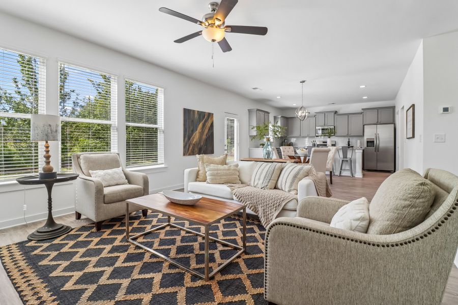 Furnished interior in a model home at Robins Estates in Warner Robins (Image 9). Furnished interior in a model home at Robins Estates in Warner Robins (Image 9).