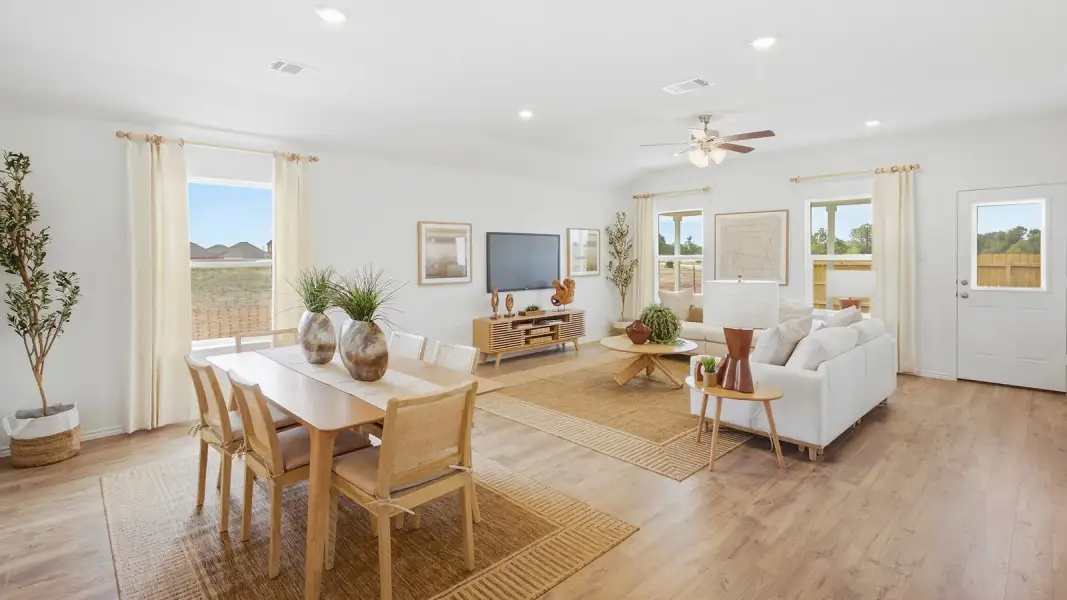 Furnished interior in a model home at Wildwood Estates in Nolanville (Image 11).