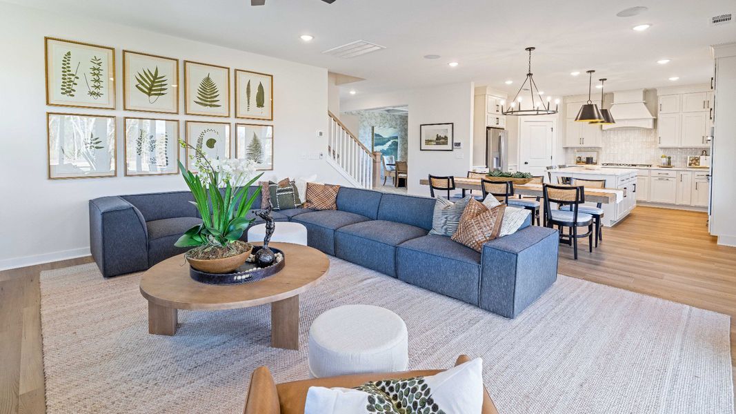 Furnished interior in a model home at Riley Farms in Rockvale (Image 17).