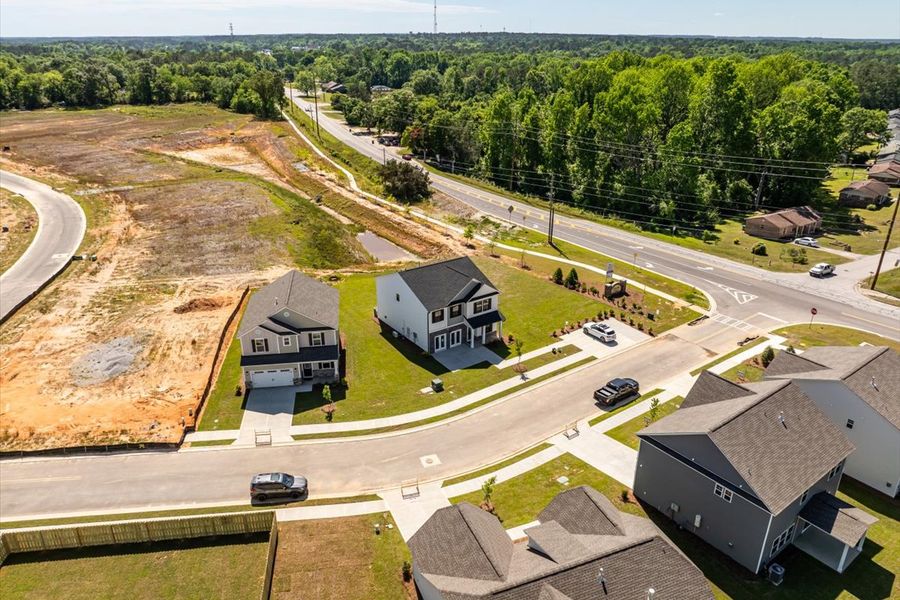 Aerial view of the Camellia Park community in Thomson, GA, showing layout and nearby surroundings (Image 17).