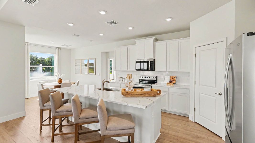 Furnished interior in a model home at Harbor Lake Estates in Titusville (Image 16). Furnished interior in a model home at Harbor Lake Estates in Titusville (Image 16).