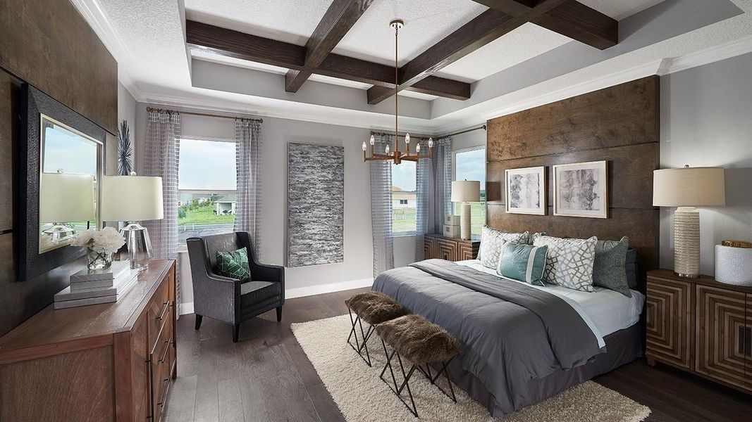 Furnished interior in a model home at Waterset in Apollo Beach (Image 9).