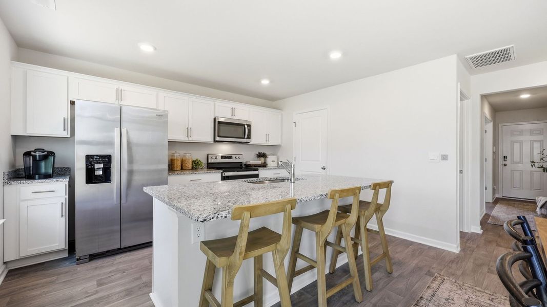 Furnished interior in a model home at Carter Ridge in Greenville (Image 15).