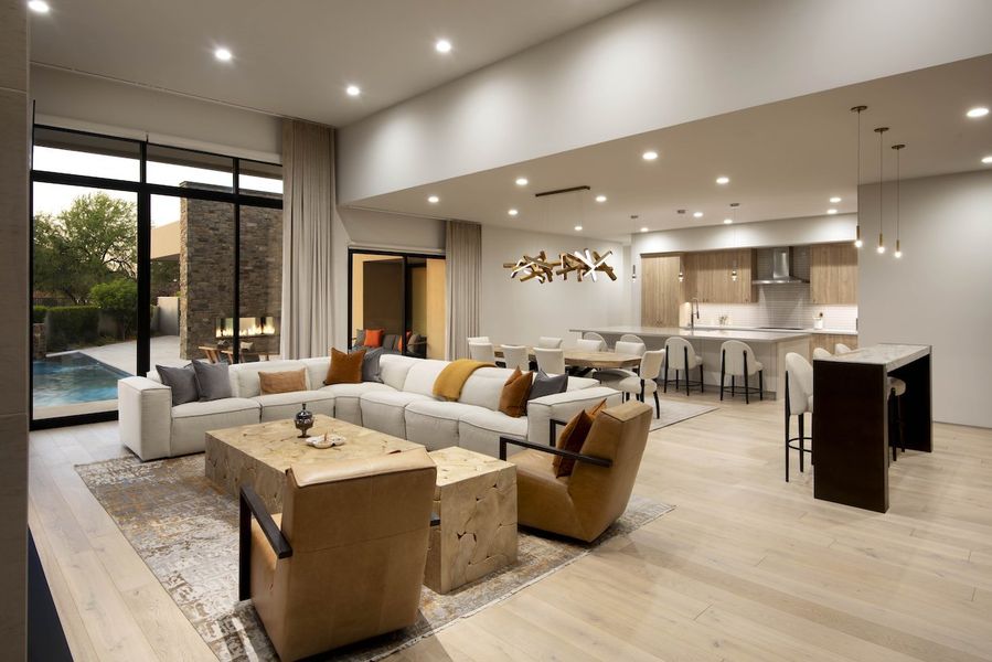 Furnished interior in a model home at Ironwood Golf Villas in Paradise Valley (Image 8).