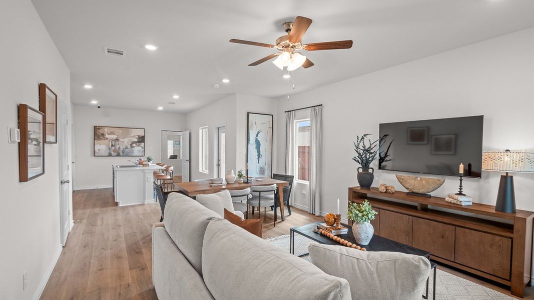 Furnished interior in a model home at California Meadows in Arlington (Image 3). Furnished interior in a model home at California Meadows in Arlington (Image 3).
