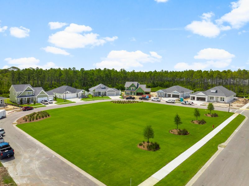 Aerial view of the Breakfast Point East community in Panama City Beach, FL, showing layout and nearby surroundings (Image 19).