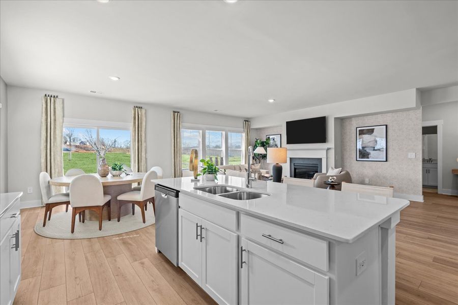 Furnished interior in a model home at Ashby Woods in Boiling Springs (Image 8).