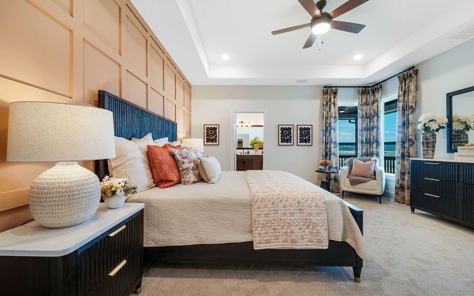 Furnished interior in a model home at The Woodlands at Medina Hills in Mico (Image 19). Furnished interior in a model home at The Woodlands at Medina Hills in Mico (Image 19).