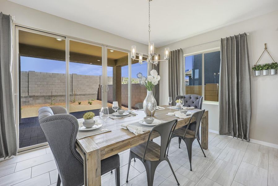 Dining Room | Encatadora | Marketside Tercera | Verrado | New homes in Buckeye, Arizona | Landsea Homes Dining Room | Encatadora | Marketside Tercera | Verrado | New homes in Buckeye, Arizona | Landsea Homes