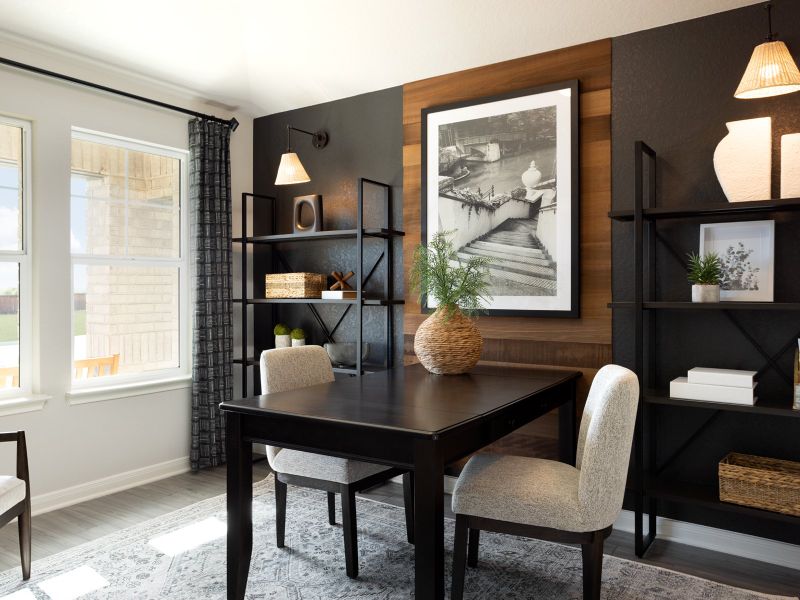 Furnished interior in a model home at Sagebrooke - Premier Series in San Antonio (Image 21).