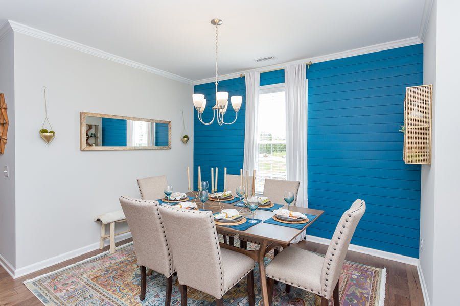 Furnished interior in a model home at Myers Point in Morrisville (Image 25). Furnished interior in a model home at Myers Point in Morrisville (Image 25).
